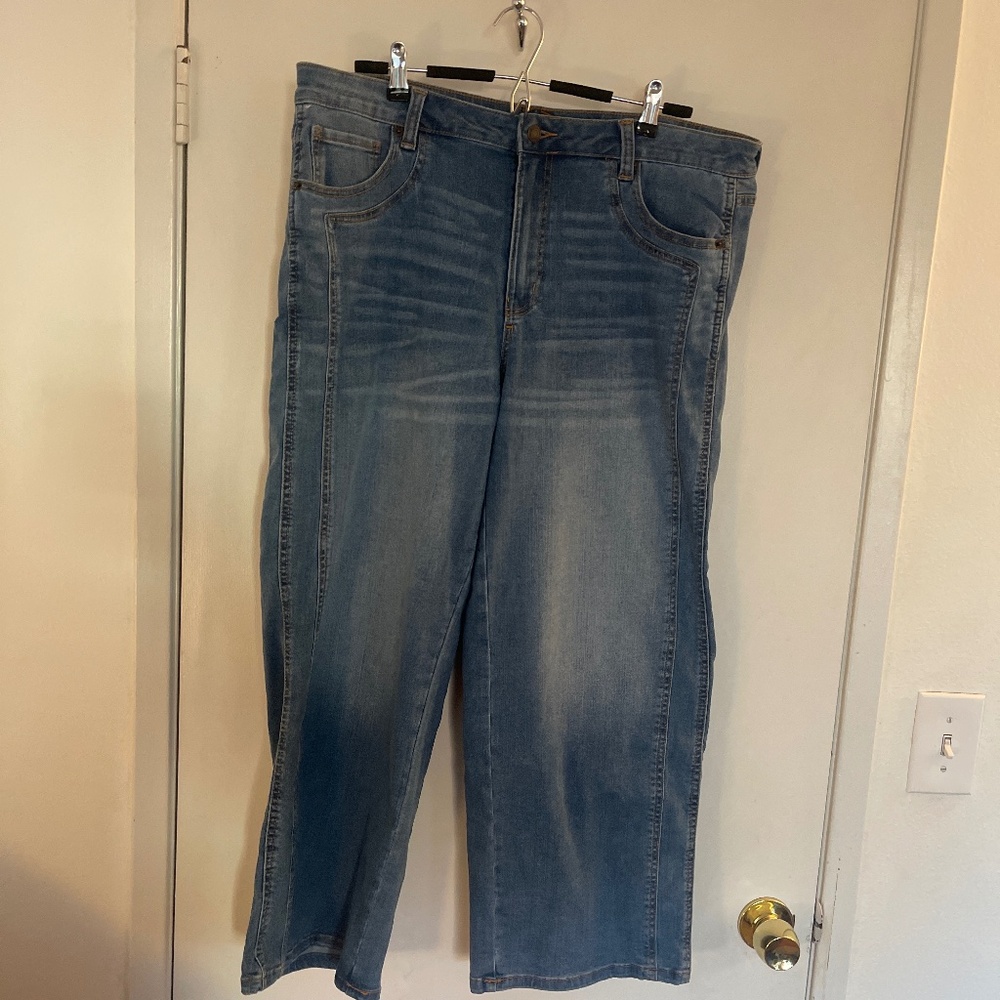 Time and Tru size 16 wide leg jeans